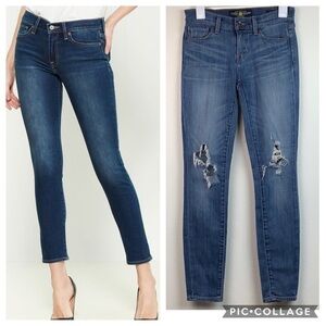 Lucky Brand Brooke Skinny destroyed knees jeans